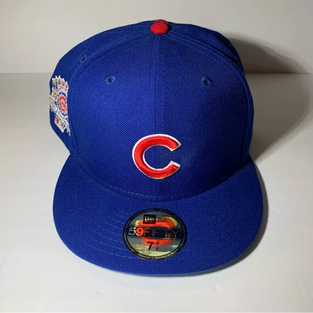 Swarovski Chicago Cubs Blue Brim Fitted Cap - Picture 2 of 6